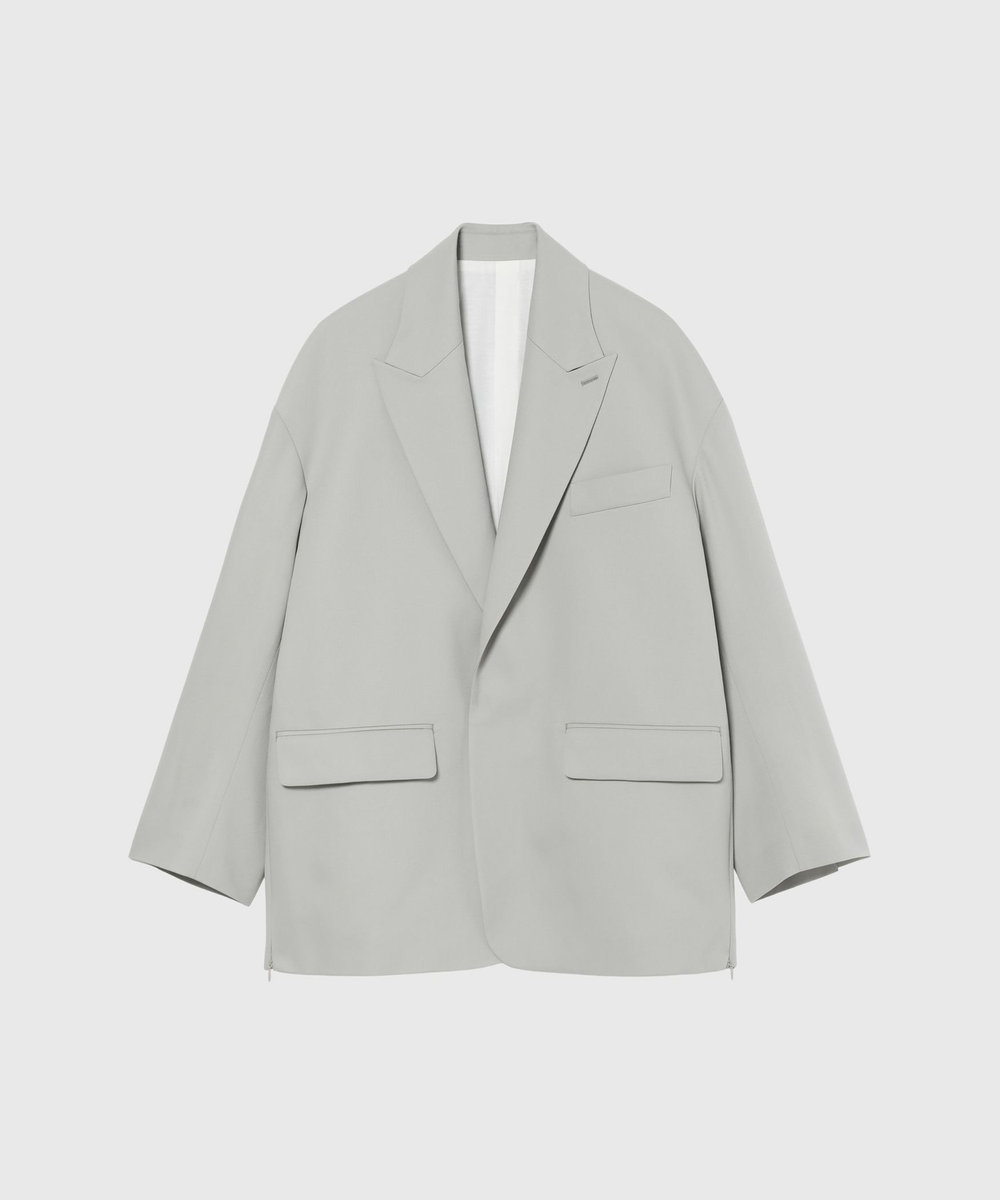 DÉPAREILLÉ WOOL NYLON GABARDINE JACKET / ウールナイロンギャバジンジャケット グレイッシュベージュ