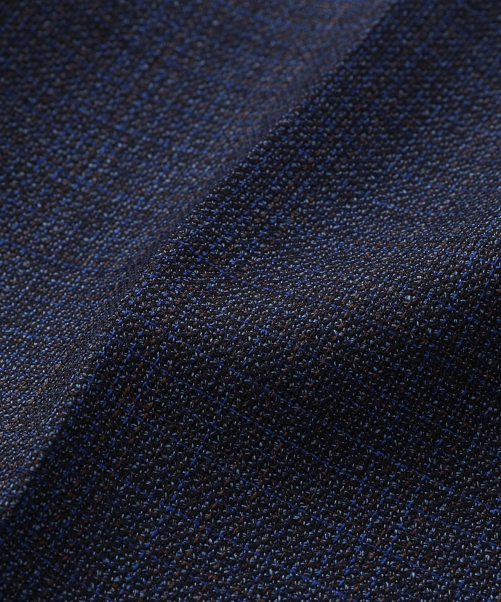 MEN'S BIGI 【ACTIVE TAILOR】ミックスヤーン/ホップサックスラックス ネイビー