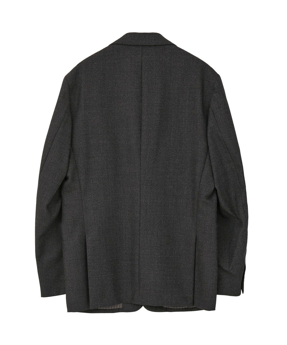 MEN'S BIGI メランジウール テーラードジャケット ブラウン