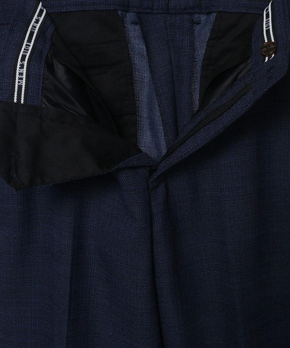MEN'S BIGI 【ACTIVE TAILOR】ミックスヤーン/ホップサックスラックス＜セットアップ・スリーピース対応＞ ネイビー