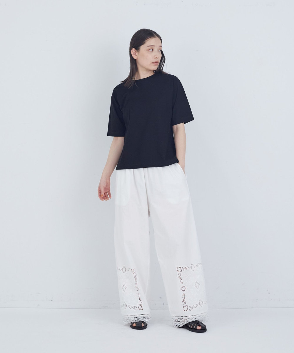 ADIEU TRISTESSE 40/-SZ天竺Ｔシャツ ブラック