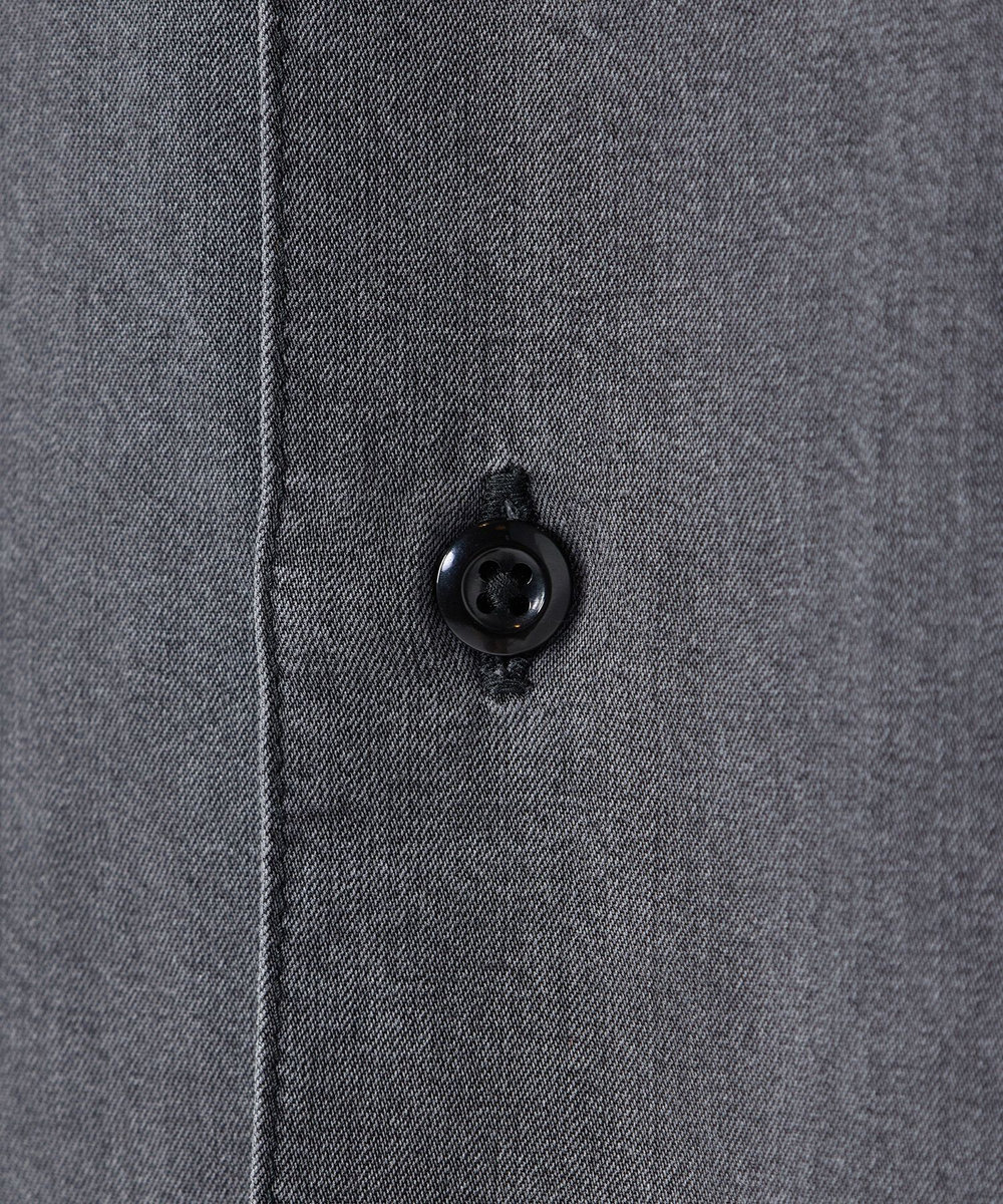 MEN'S BIGI テンセルオープンカラーシャツ グレー