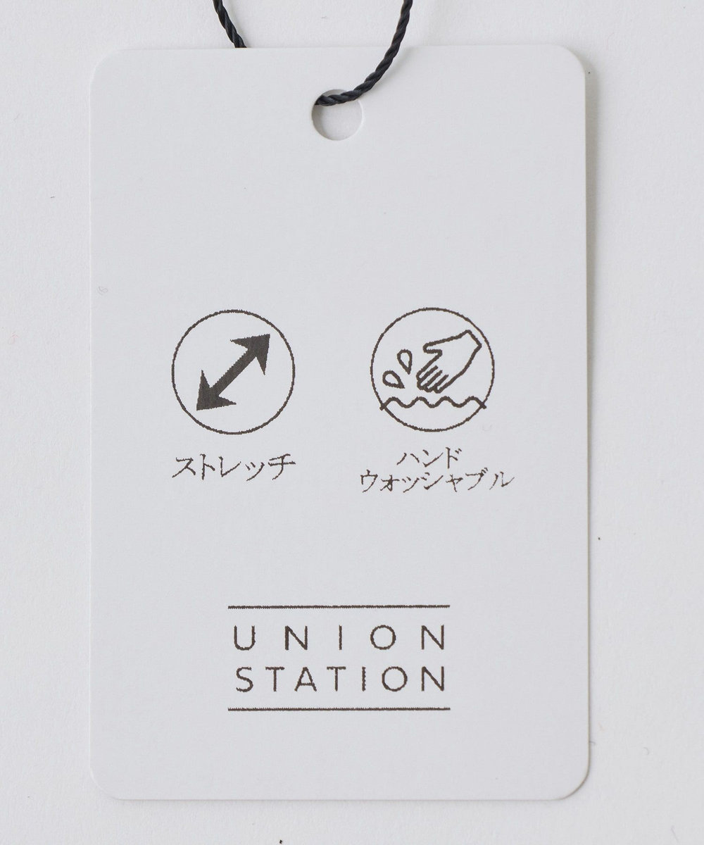 UNION STATION フクレジャガードコンビネーションTシャツ＜ストレッチ・ハンドウォッシャブル＞ ネイビー