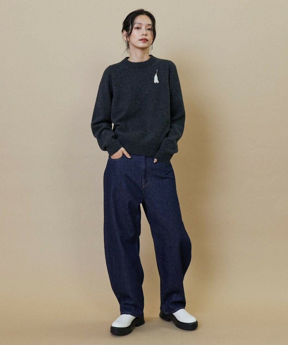 L'EQUIPE GREEN 10.2ozリサイクルデニムパンツ インディゴブルー