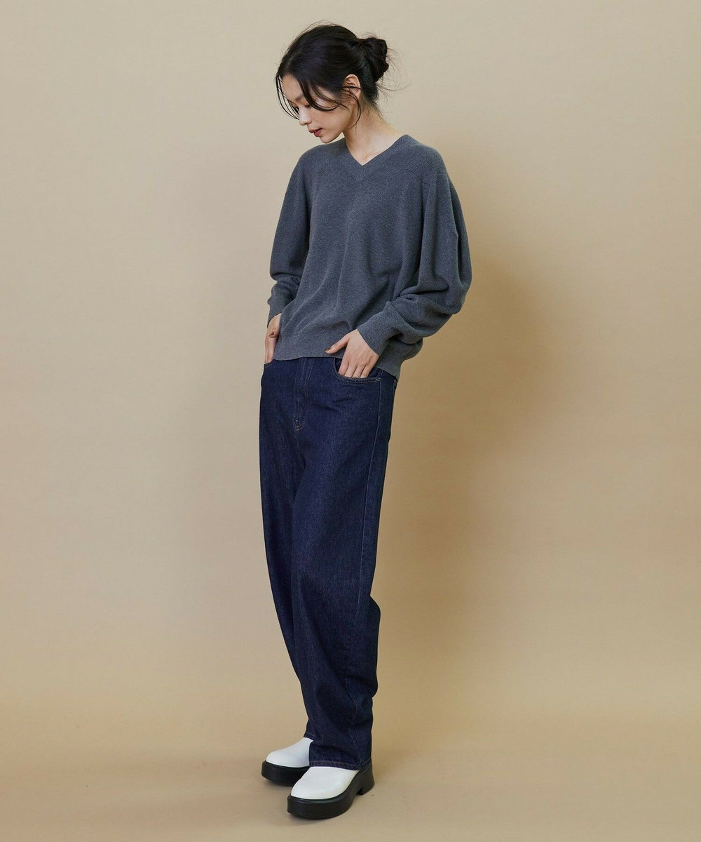 L'EQUIPE GREEN 10.2ozリサイクルデニムパンツ インディゴブルー