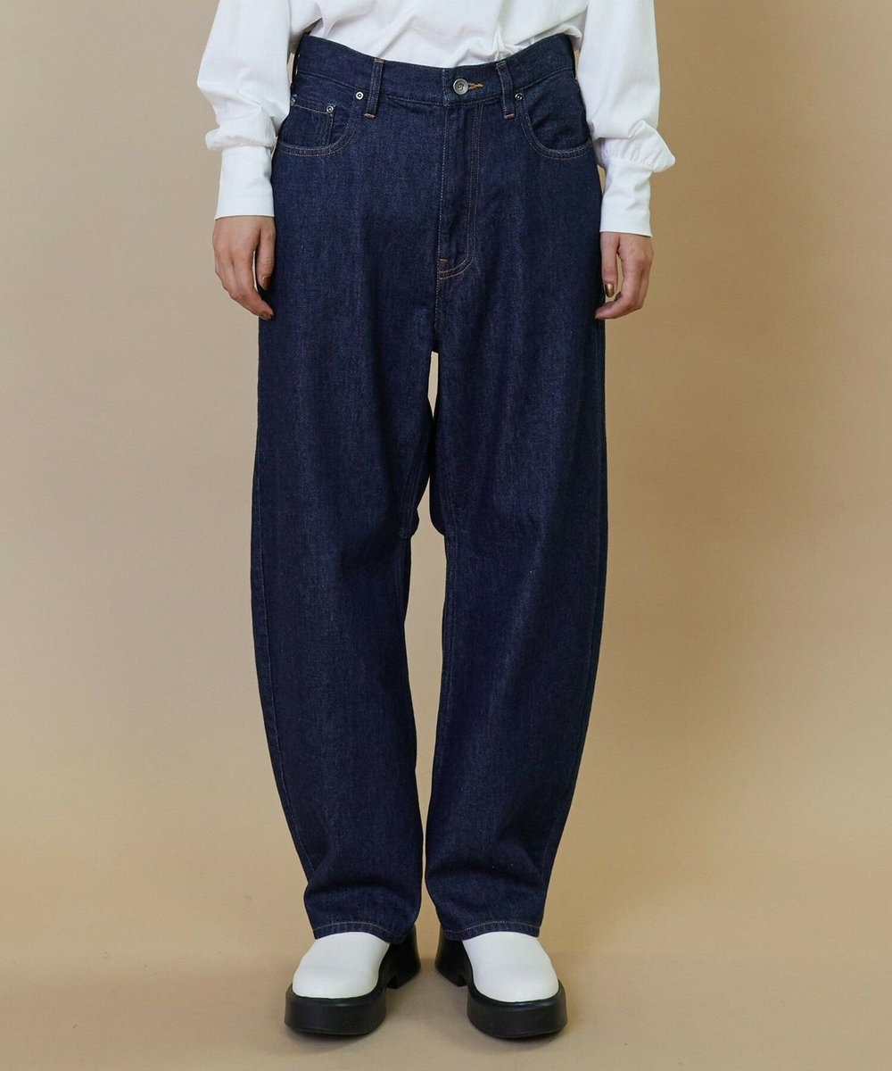 L'EQUIPE GREEN 10.2ozリサイクルデニムパンツ インディゴブルー