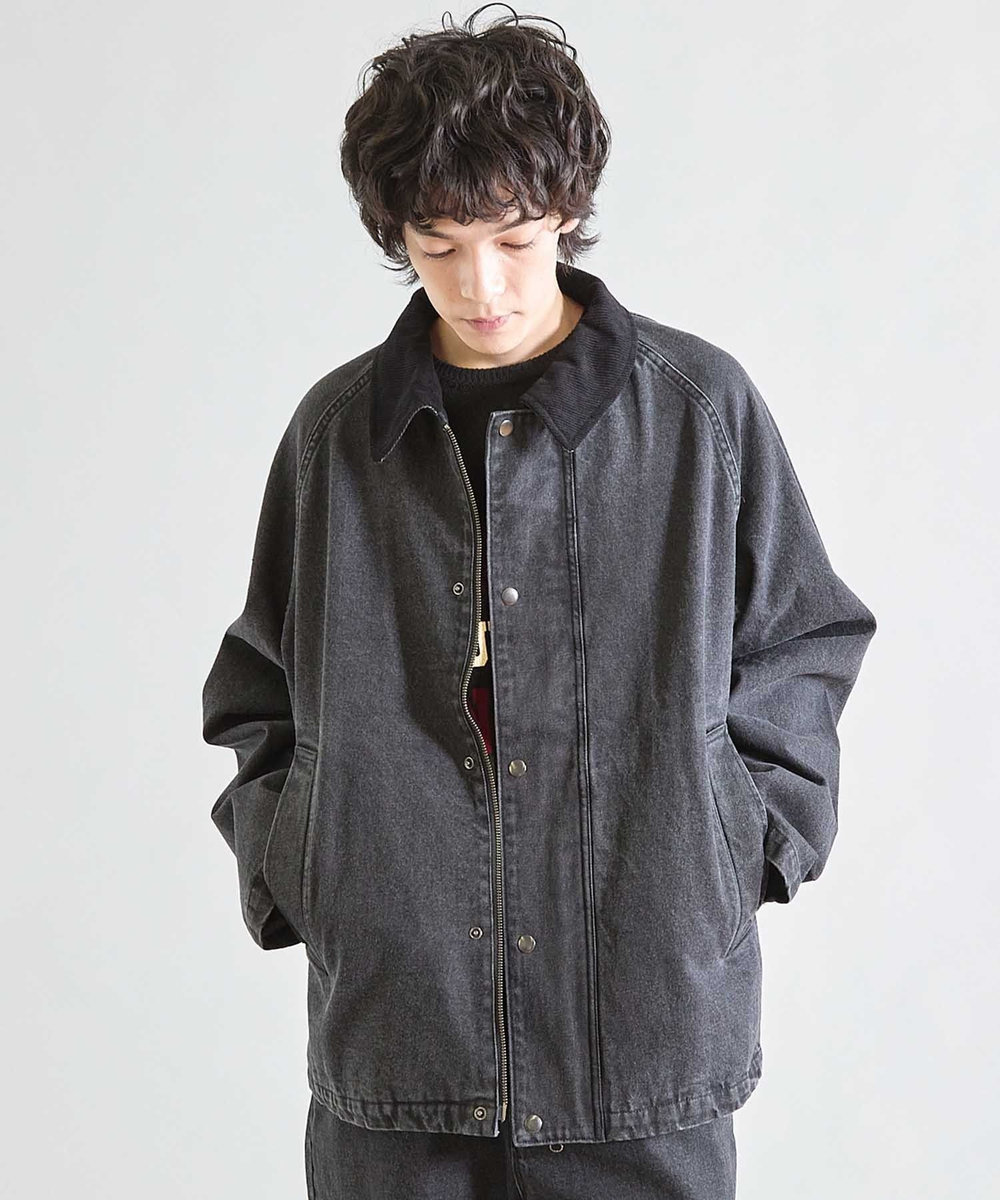 UNION STATION BOXY デニムジャケット ブラック