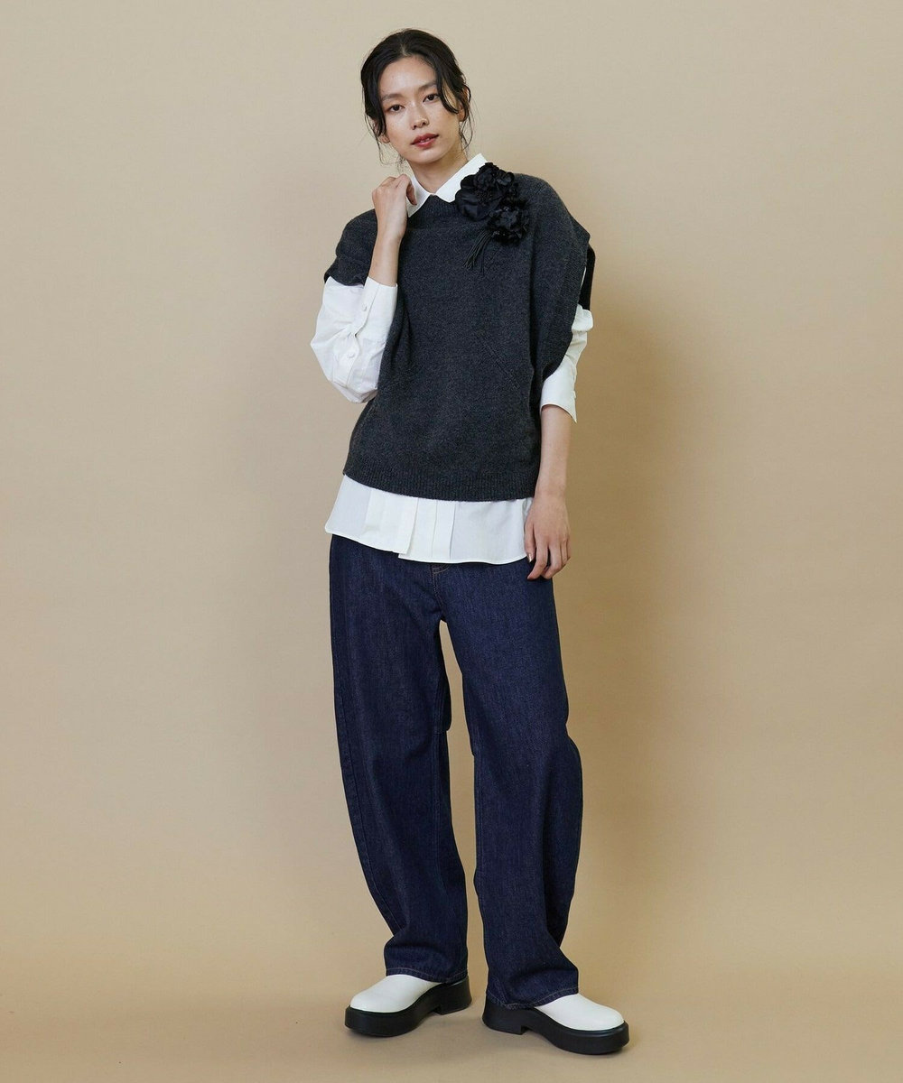L'EQUIPE GREEN 10.2ozリサイクルデニムパンツ インディゴブルー