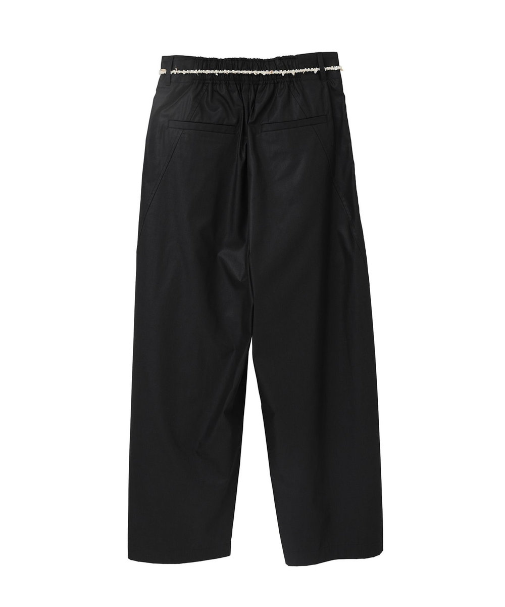 1er Arrondissement チンツシェルチェーンパンツ ブラック