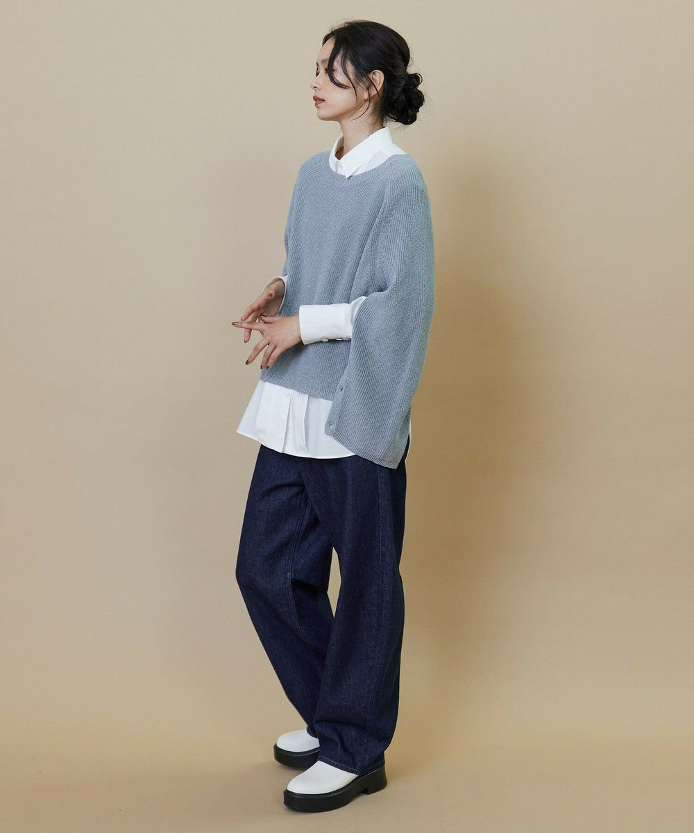 L'EQUIPE GREEN 10.2ozリサイクルデニムパンツ インディゴブルー