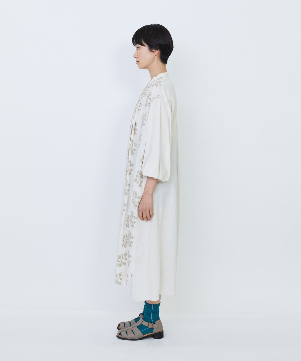 LOISIR オリジナル柄刺繍ワンピース キナリ