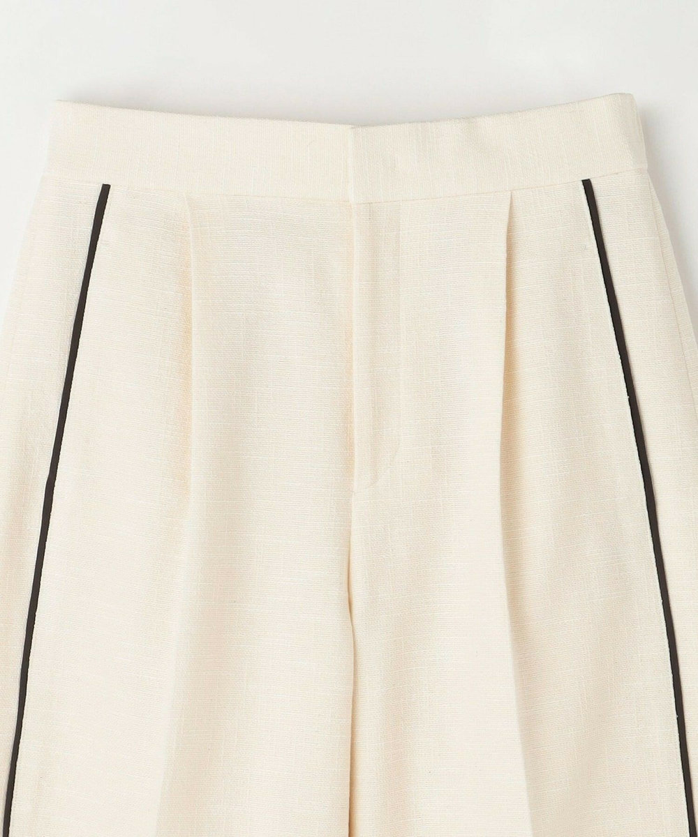 MOGA Collection MOGA Collection ミックスツイードタックワイドパンツ オフホワイト