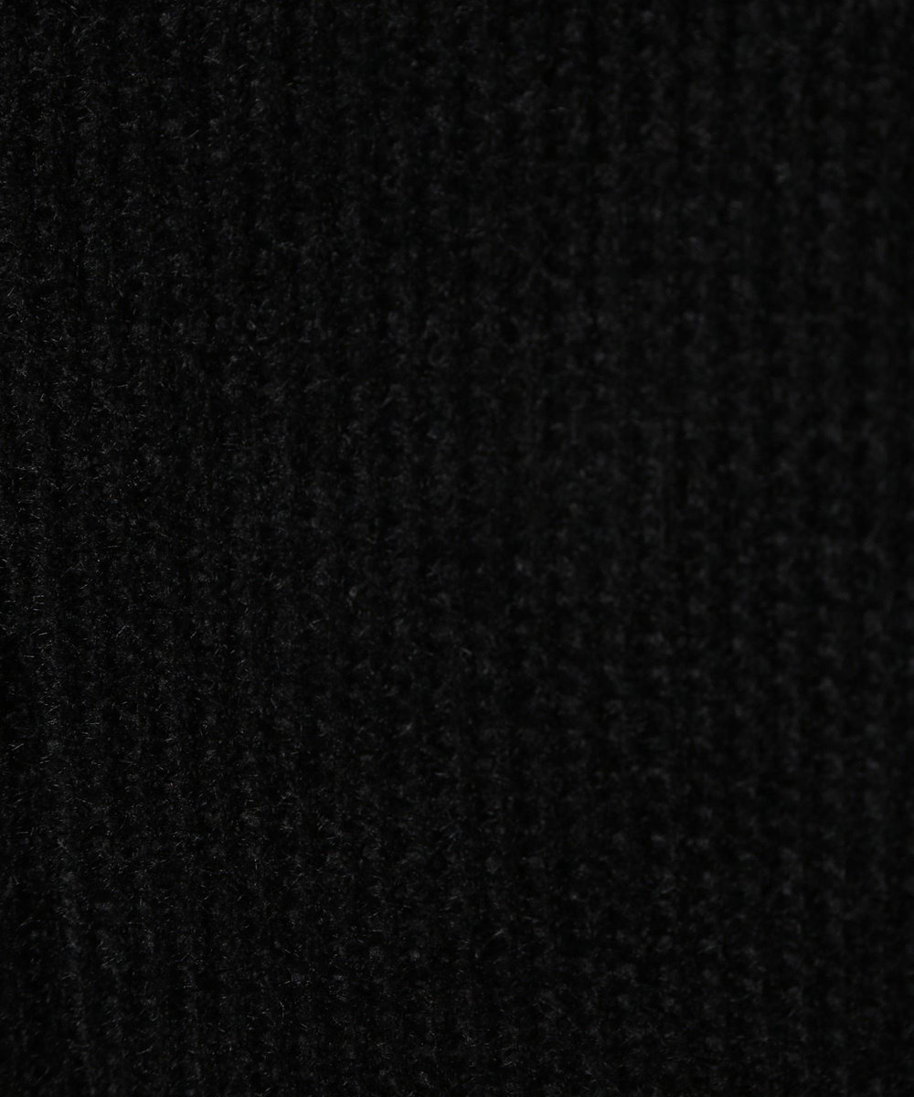 MEN'S BIGI ボリュームネック起毛ワッフルパーカー ブラック