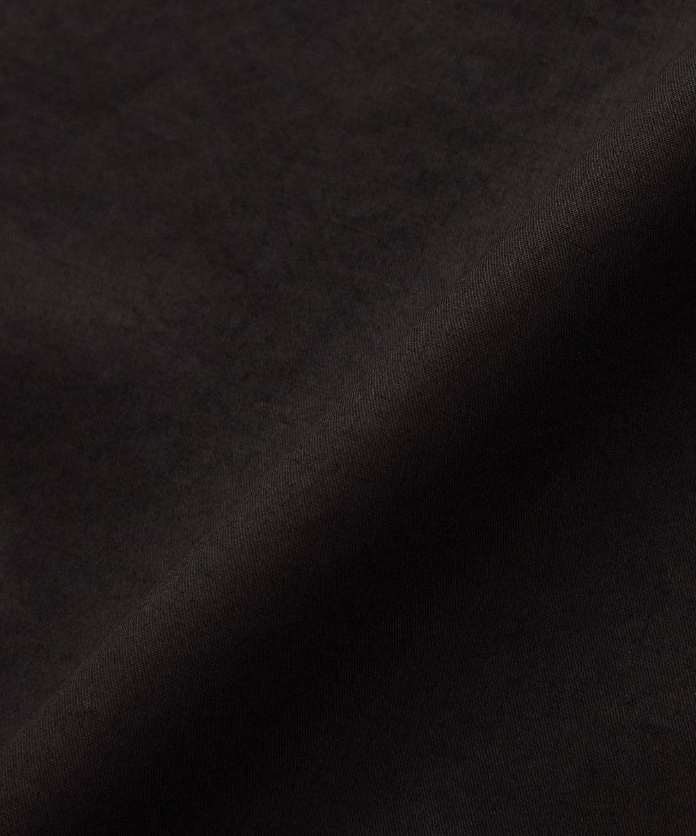 endalence Rコットン×ベルベットボウタイブラウス ブラック