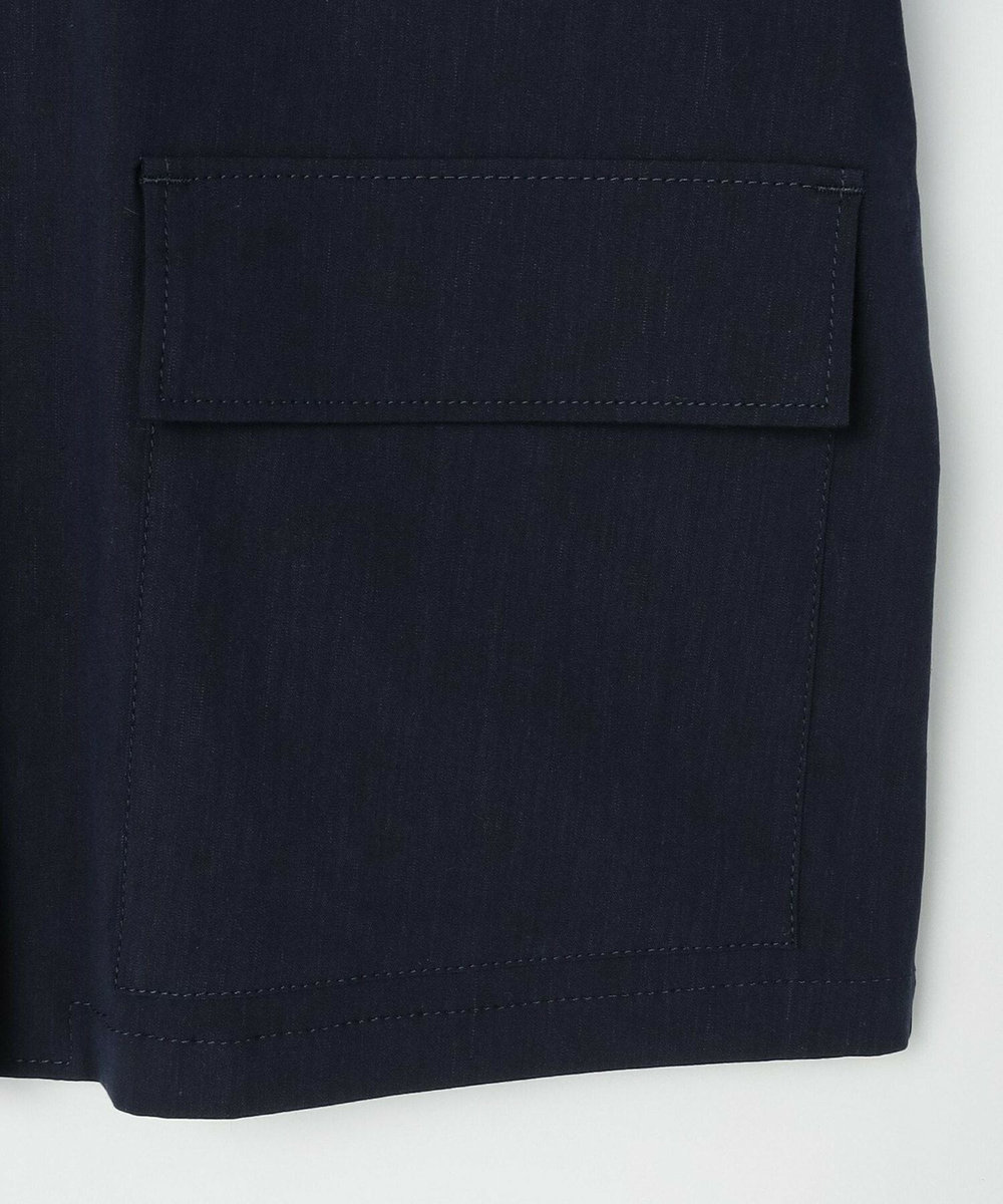 L'EQUIPE テンセルリネンストレッチジャケット ネイビー