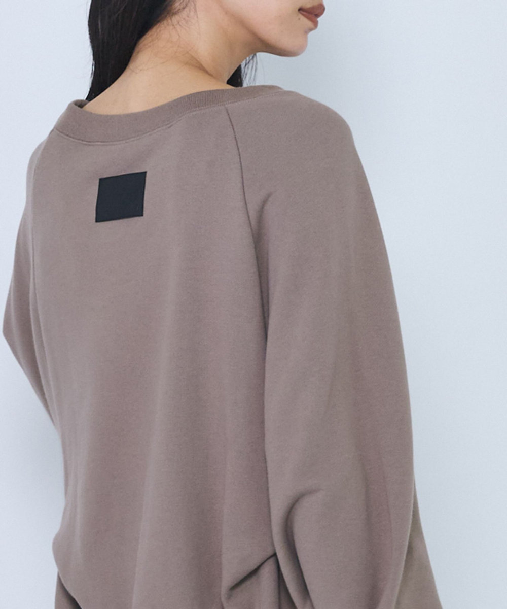 1er Arrondissement ＜COGTHEBIGSMOKE /コグ ザ ビッグ スモーク＞“OLIVER PUFFY HEM TOP"スウェットトップス グレイッシュベージュ