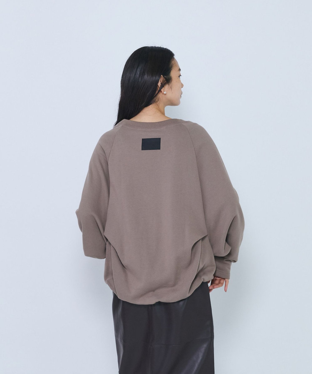1er Arrondissement ＜COGTHEBIGSMOKE /コグ ザ ビッグ スモーク＞“OLIVER PUFFY HEM TOP"スウェットトップス グレイッシュベージュ