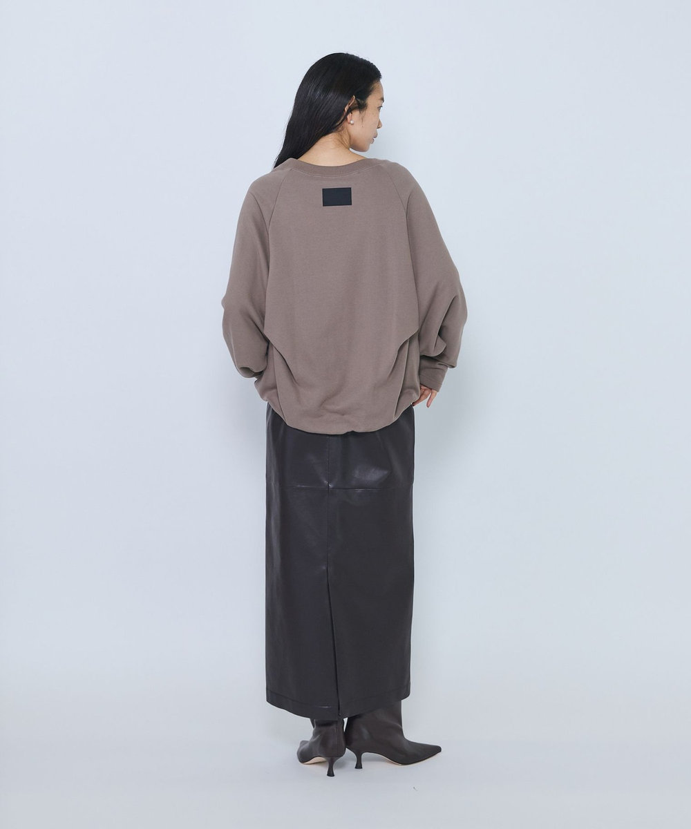 1er Arrondissement ＜COGTHEBIGSMOKE /コグ ザ ビッグ スモーク＞“OLIVER PUFFY HEM TOP"スウェットトップス グレイッシュベージュ
