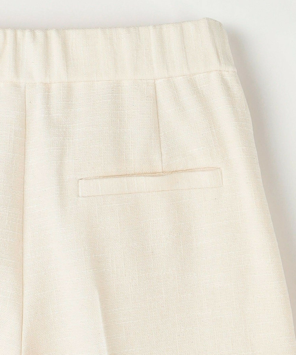 MOGA Collection MOGA Collection ミックスツイードタックワイドパンツ オフホワイト