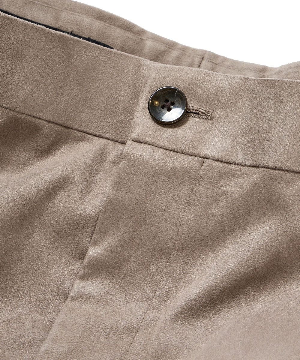 MEN'S BIGI ストレッチコマスエードスラックスパンツ＜セットアップ対応＞ グレー