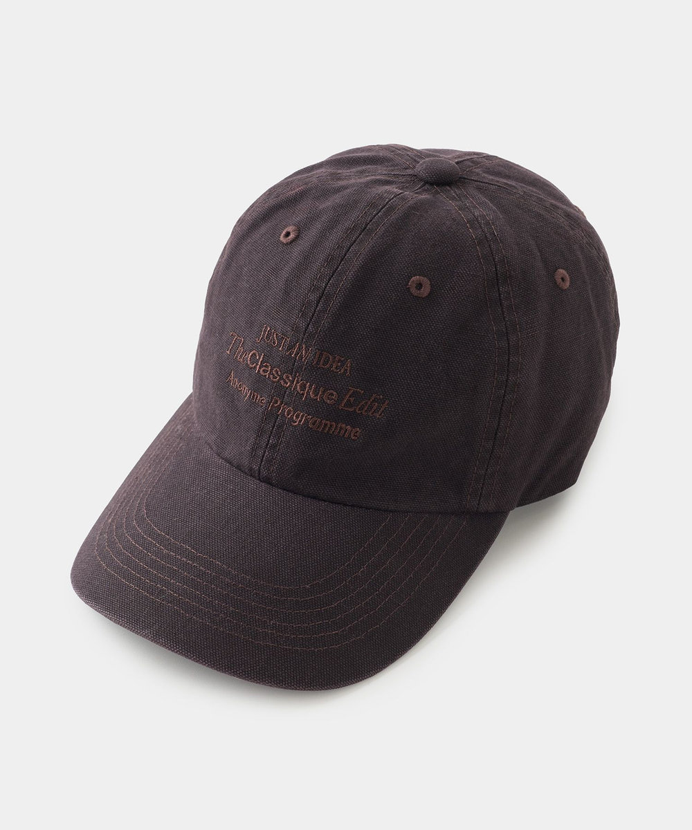 UNION STATION Basiquenti クラシックピグメントロングビルキャップ ブラウン