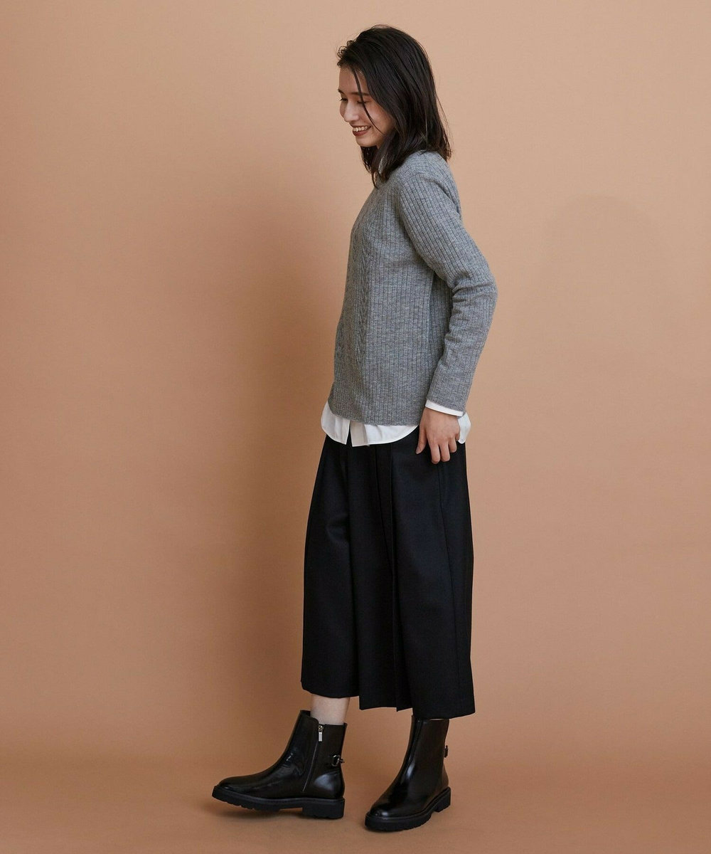 L'EQUIPE ウールサキソニーハーフパンツ ブラック