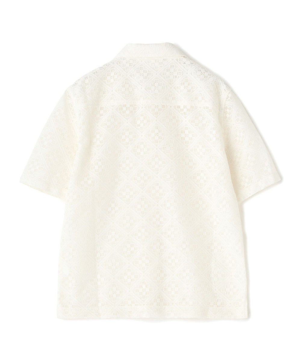 MEN'S BIGI シアージャカード レギュラーカラーシャツ ホワイト