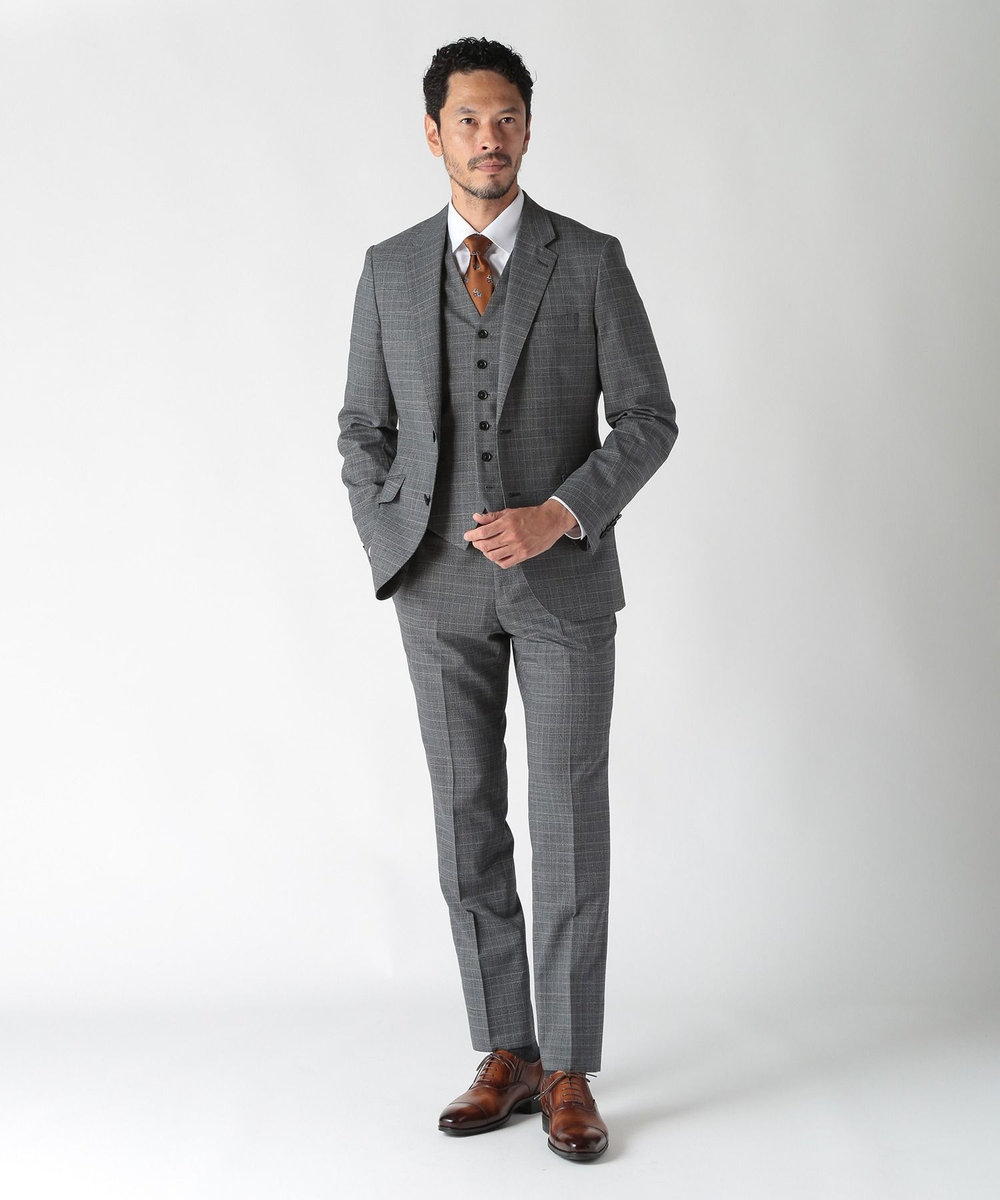 MEN'S BIGI 【TIE YOUR TIE(タイユアタイ)】フィレンツェフローラル柄ネクタイ オレンジ