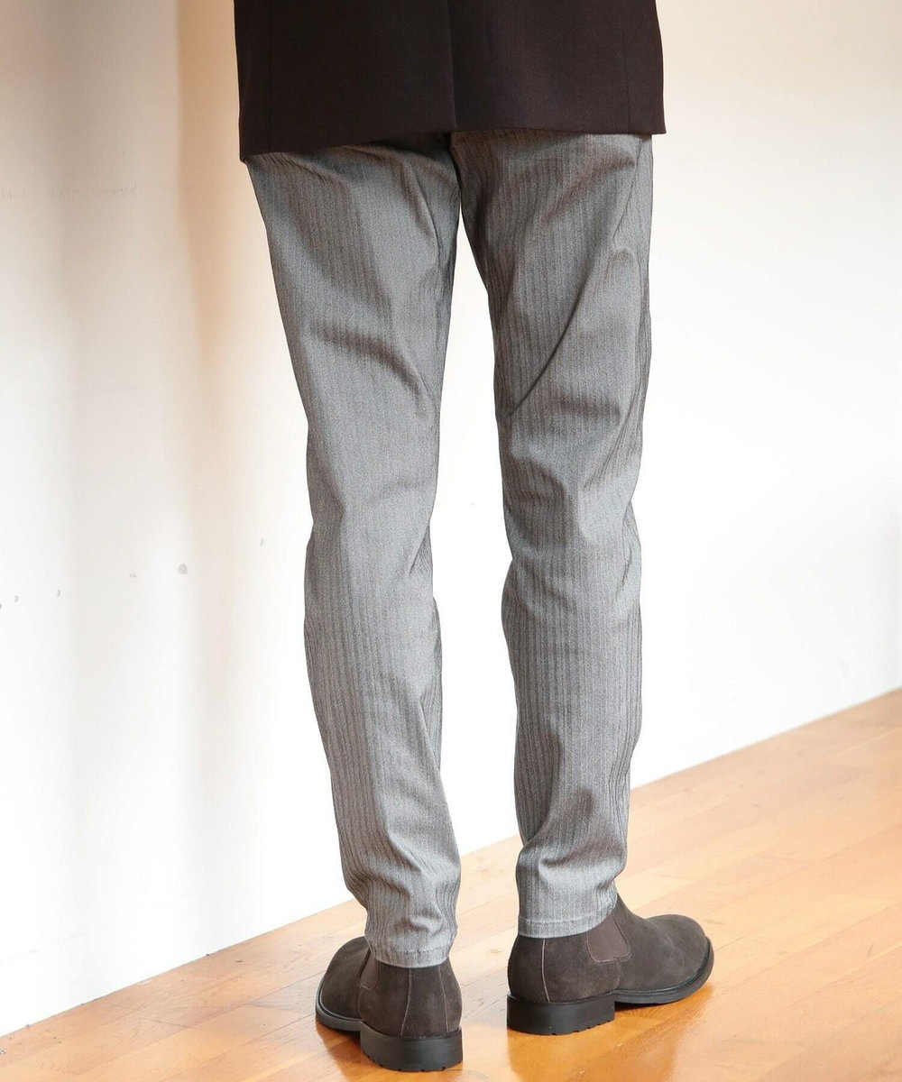 UNION STATION ハイパーストレッチヘリンボンパンツ チャコールグレー