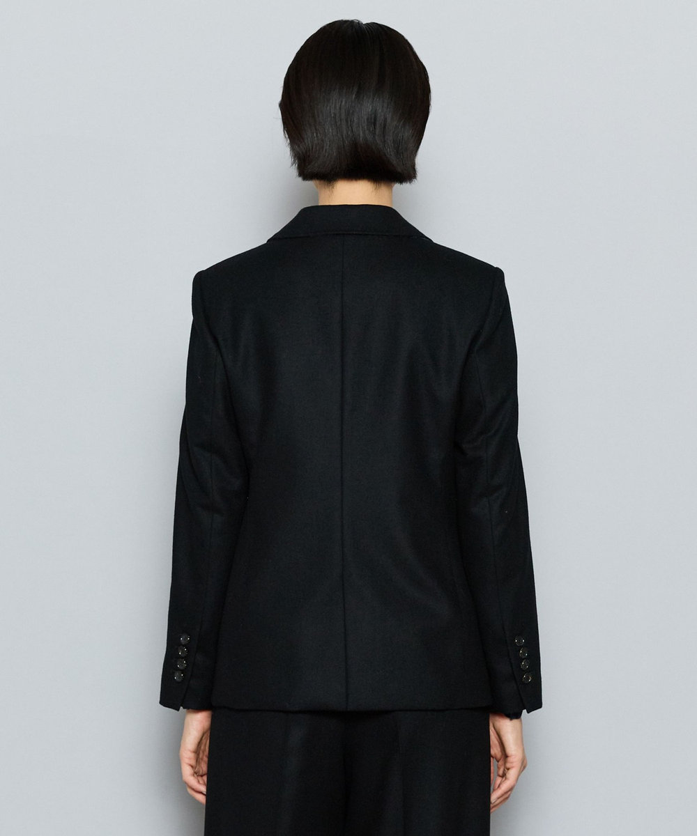 L'EQUIPE COUTURIER W/CASHフランネルジャケット ブラック