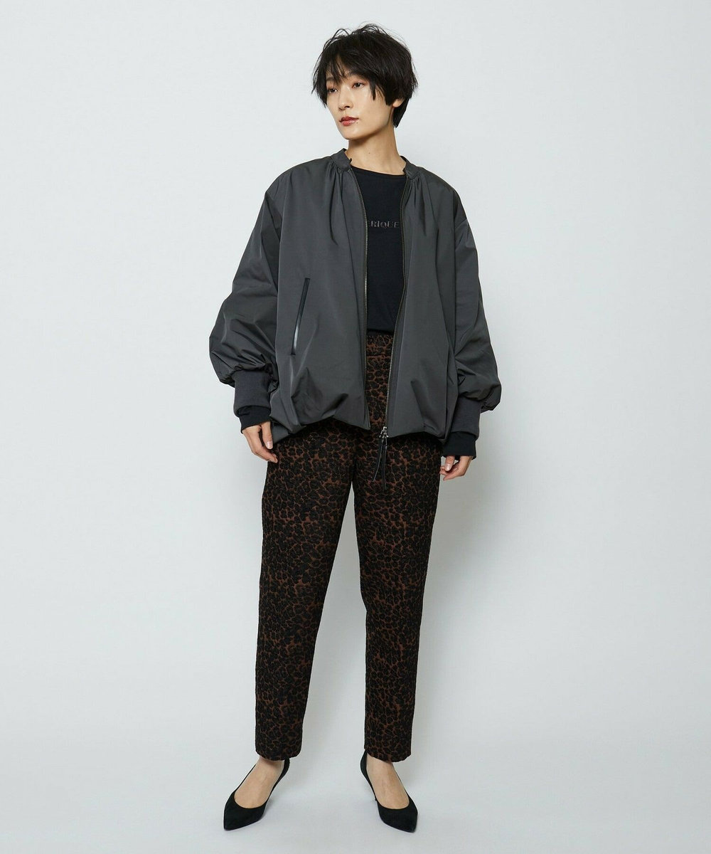 feerique feerique バルーンシルエットブルゾン チャコールグレー