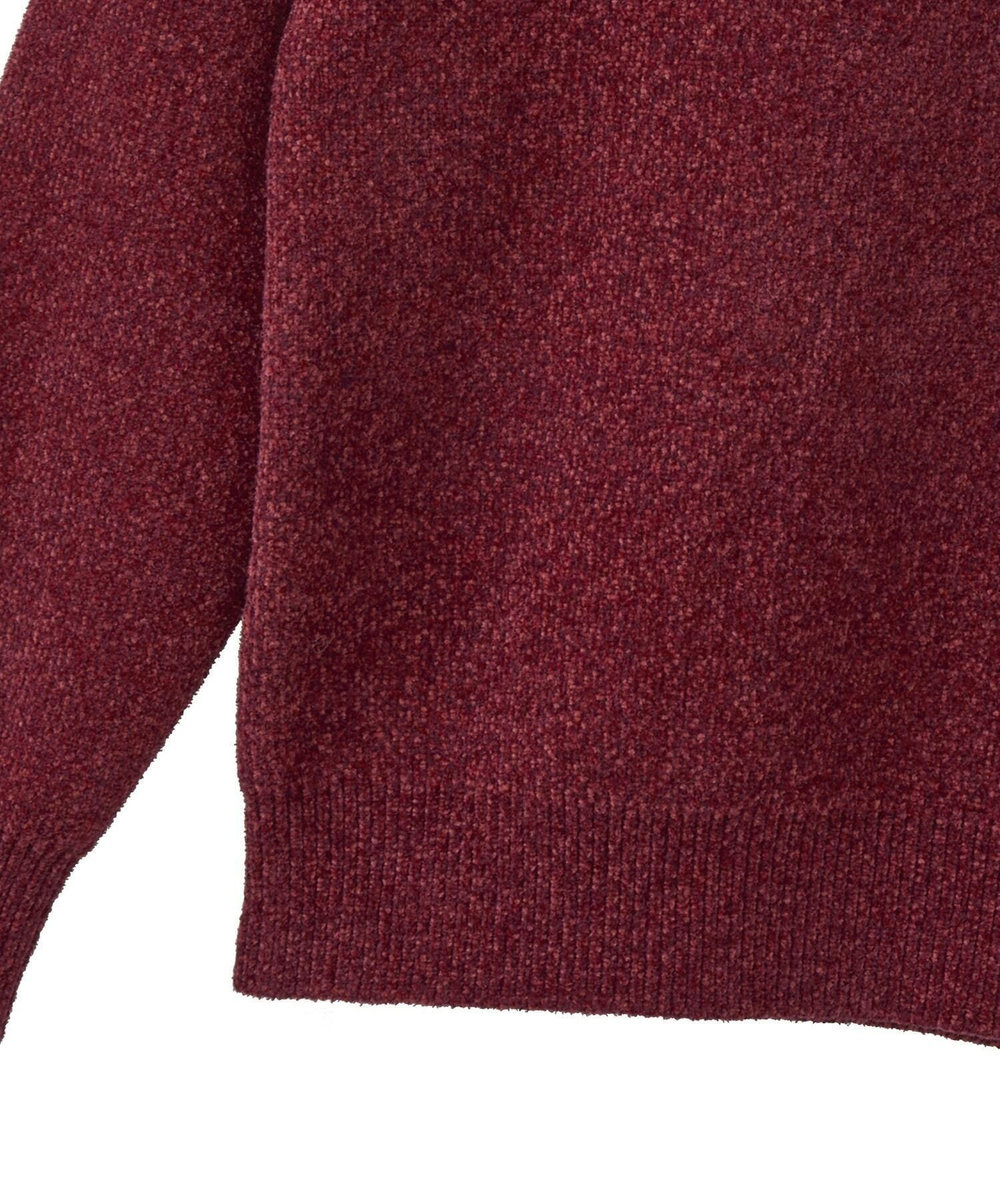 MEN'S BIGI メランジ調モールニット レッド