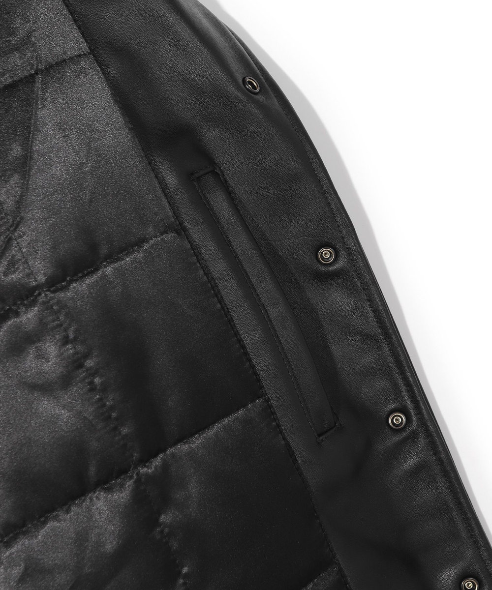 MEN'S BIGI 【50th Anniv . 中田 慎介】 SHEEP LEATHER STADIUM JAMPER ブラック