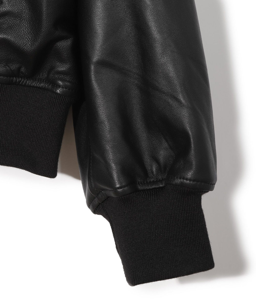 MEN'S BIGI 【50th Anniv . 中田 慎介】 SHEEP LEATHER STADIUM JAMPER ブラック