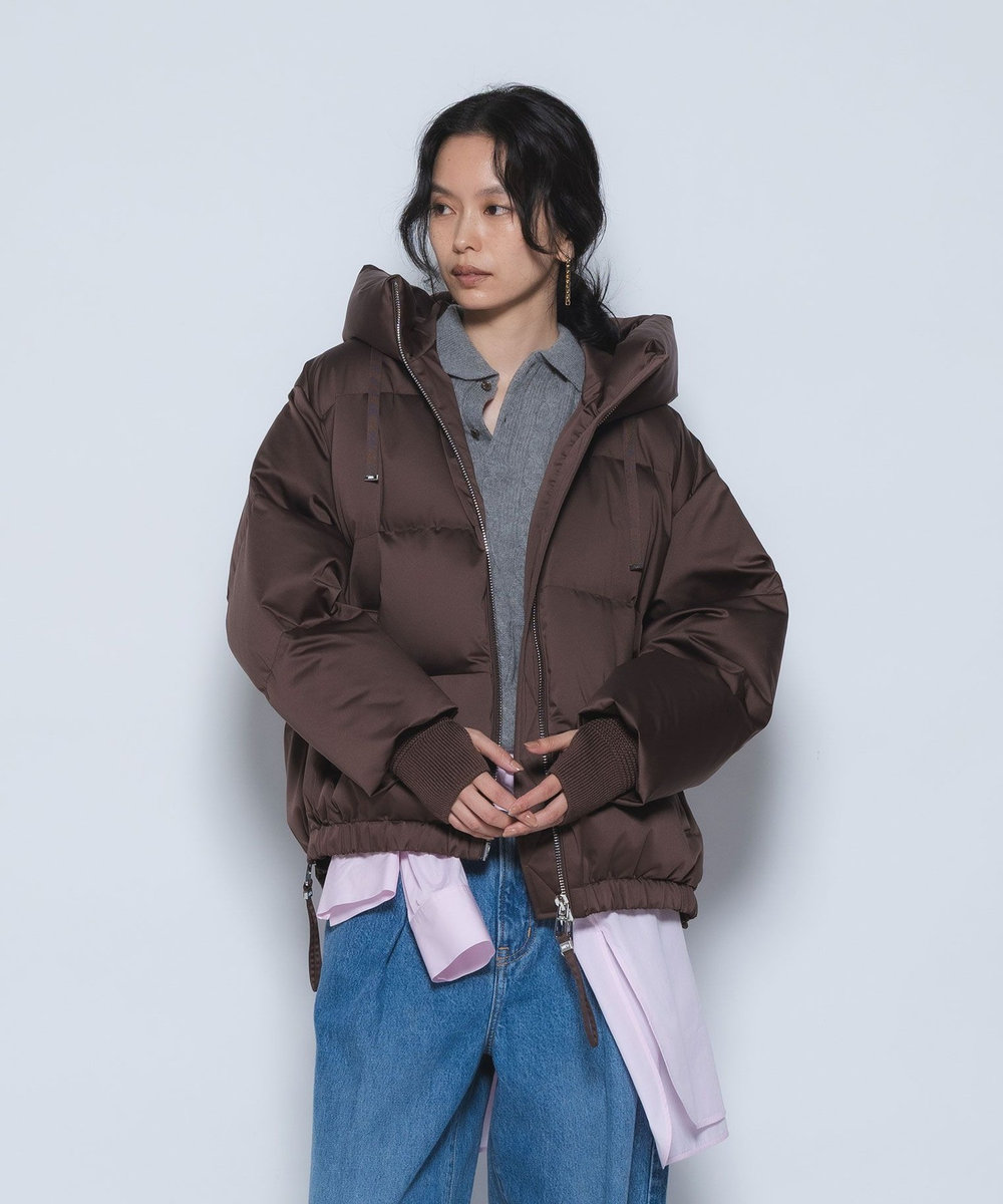 1er Arrondissement 《WEB限定カラーあり》＜DUNO/デュノ＞ショートダウンコート ブラウン