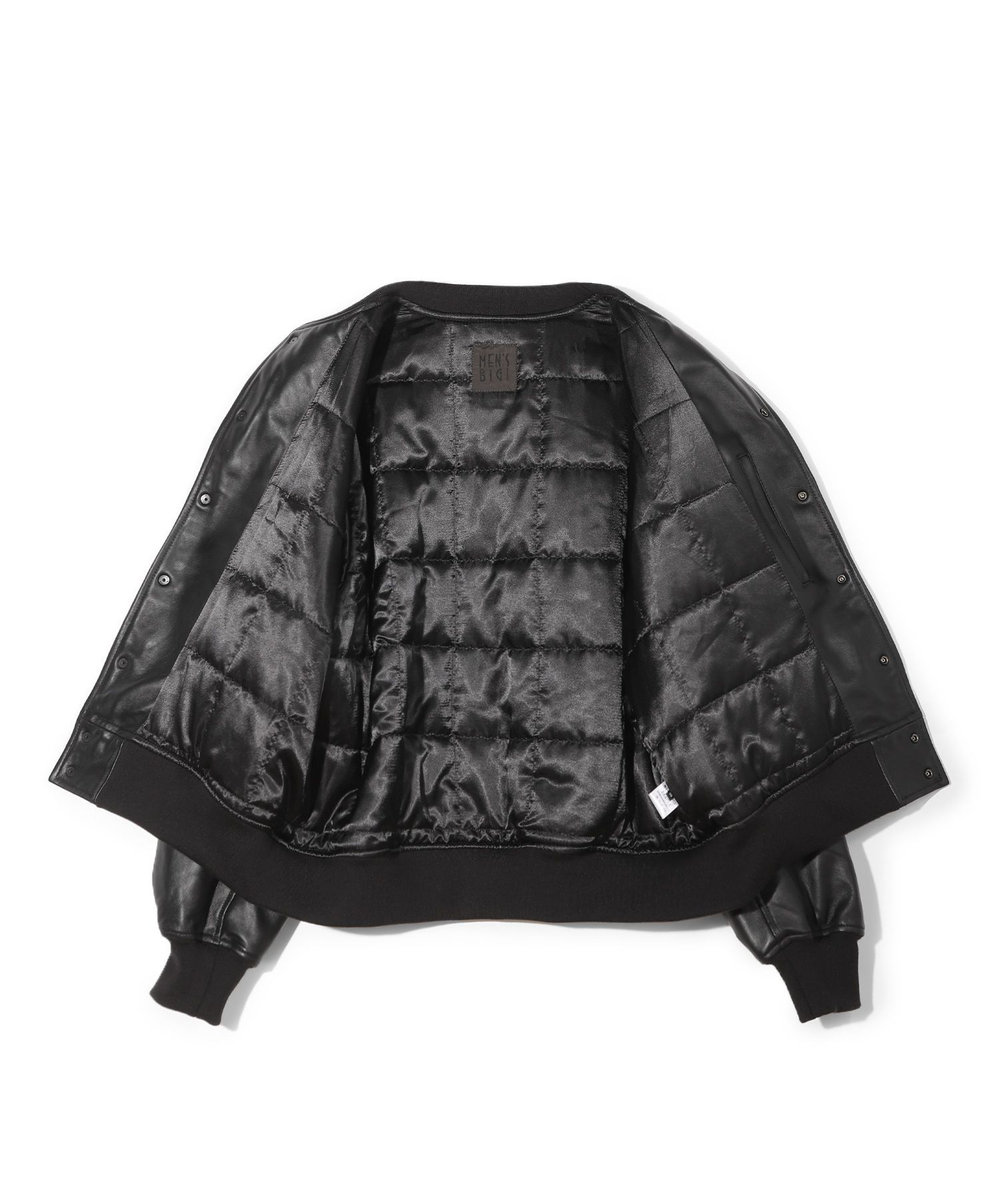 MEN'S BIGI 【50th Anniv . 中田 慎介】 SHEEP LEATHER STADIUM JAMPER ブラック