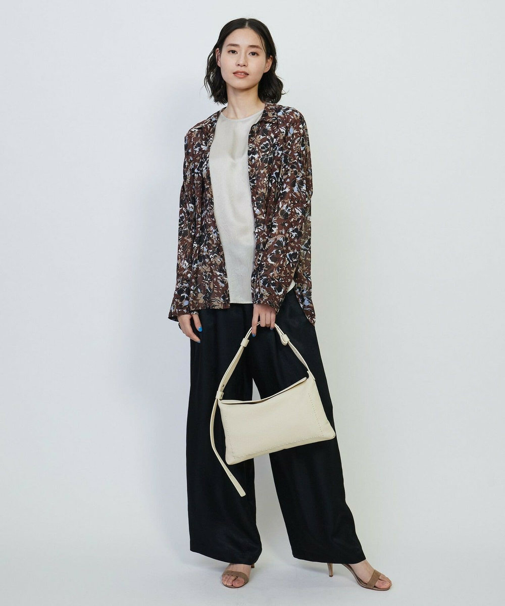L'EQUIPE 2WAYステッチショルダーバッグ ホワイト