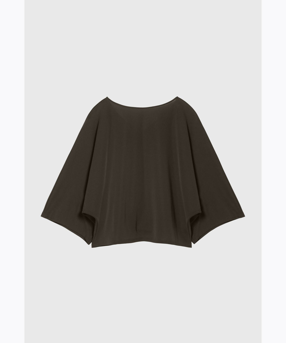 DÉPAREILLÉ TRIACETATE JERSEY BIG TEE / トリアセテートジャージービッグT ブラウン