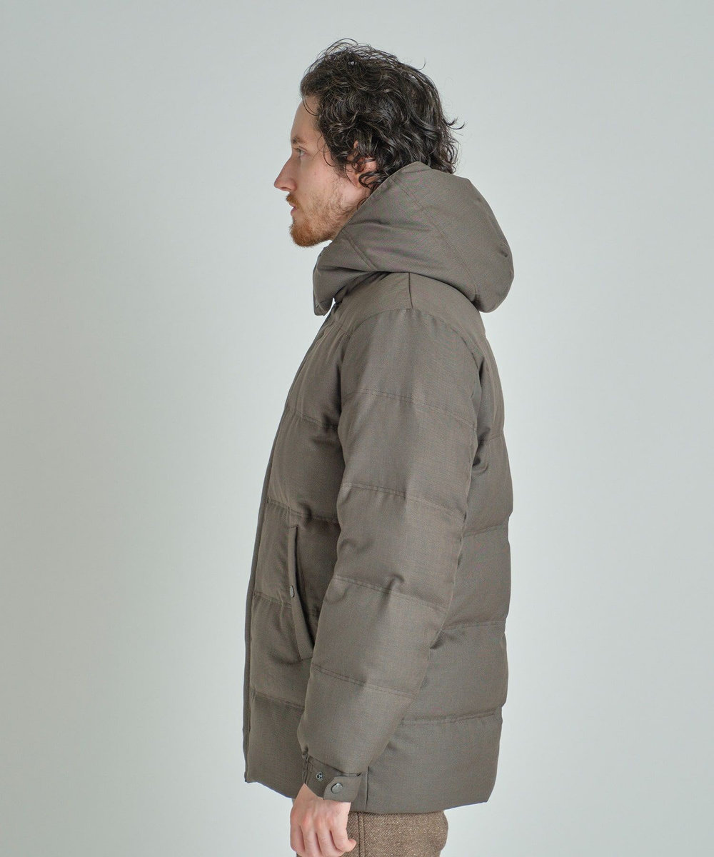 MEN'S BIGI TRシャンブレー ダウンジャケット＜撥水加工＞ ブラウン