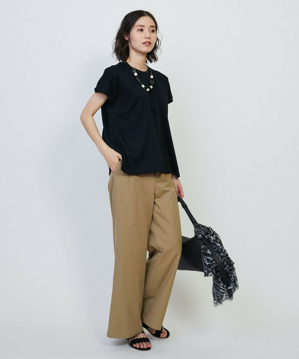 L'EQUIPE 2WAYステッチショルダーバッグ ブラック
