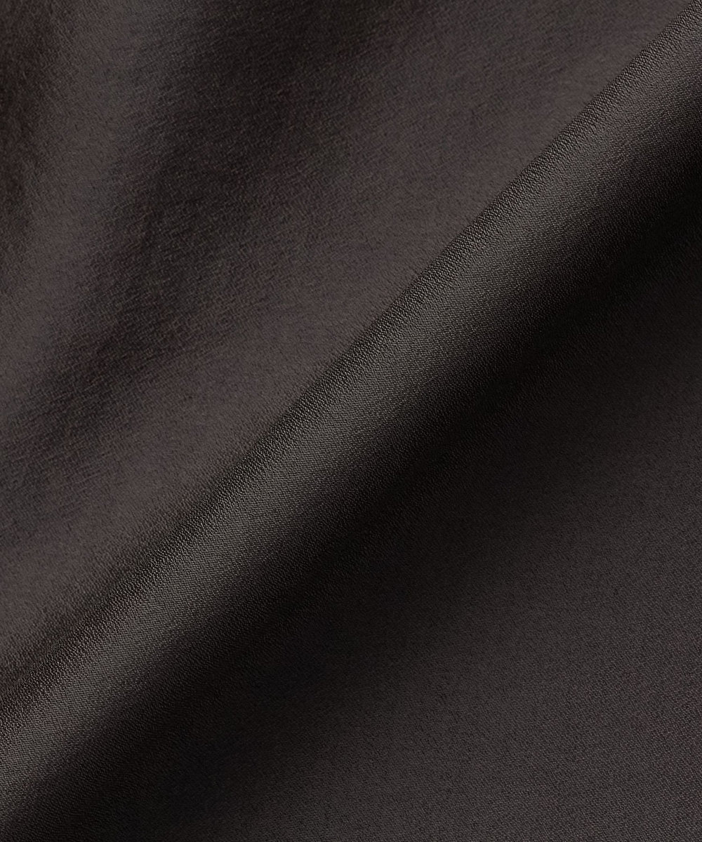 DÉPAREILLÉ SILKY FRILL BLOUSE / シルキーフリルブラウス チャコールグレー