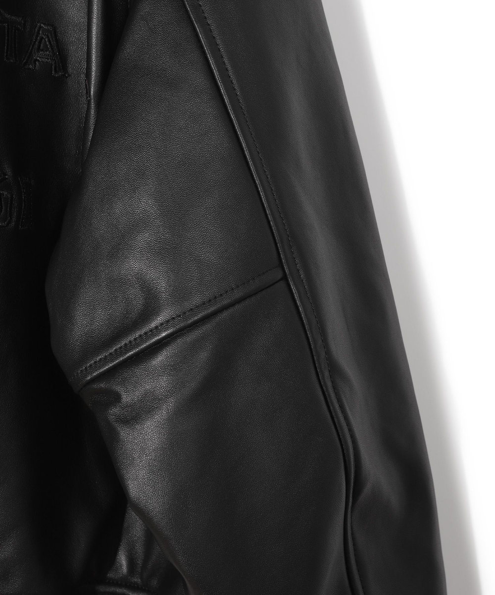 MEN'S BIGI 【50th Anniv . 中田 慎介】 SHEEP LEATHER STADIUM JAMPER ブラック