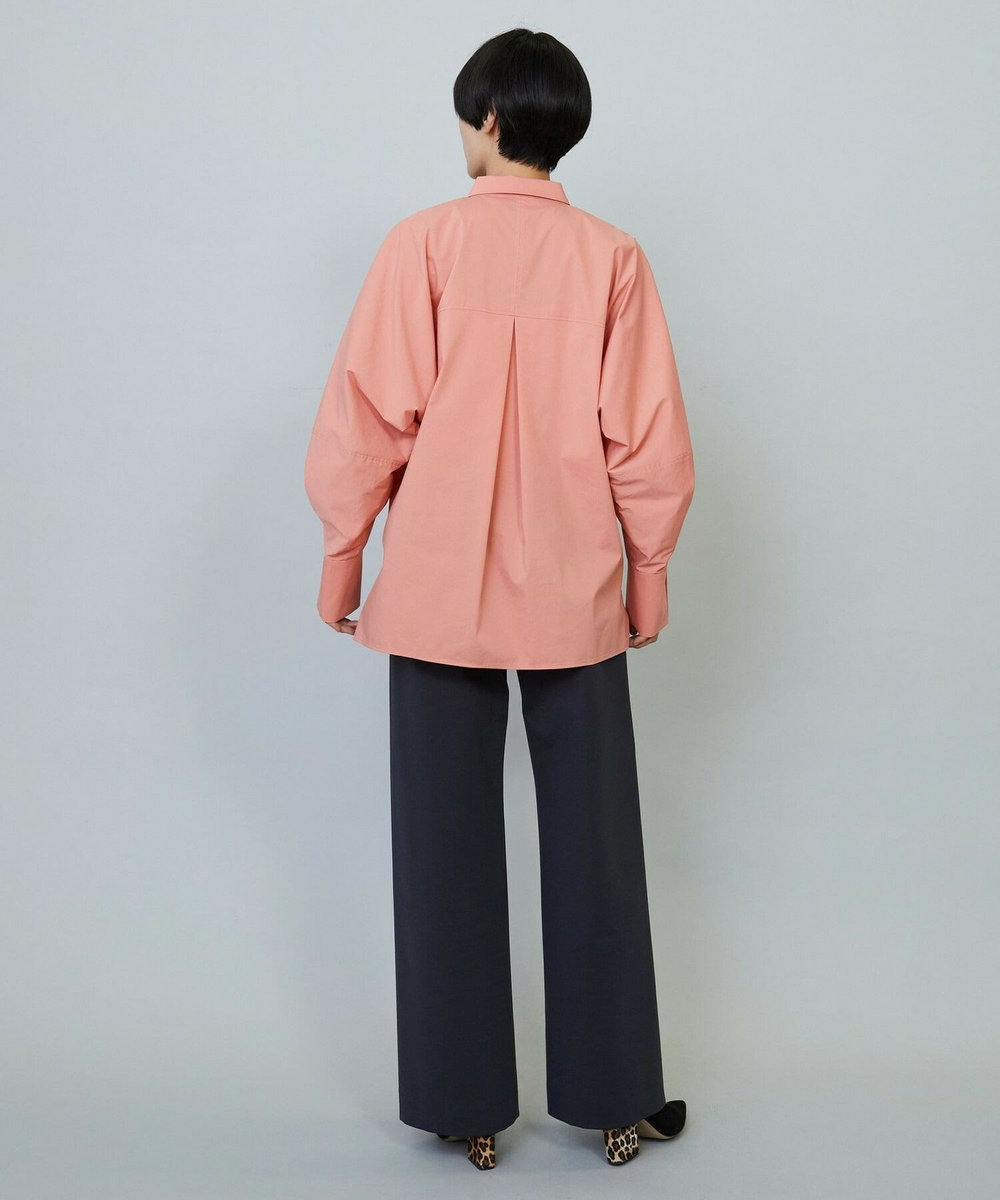 MOGA クリアポンチストレートワイドパンツ チャコールグレー