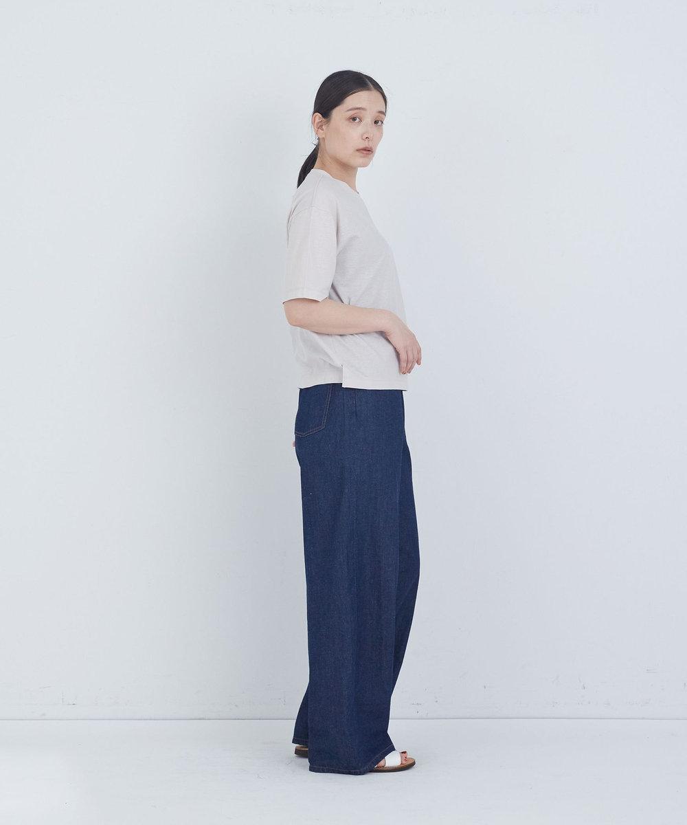 ADIEU TRISTESSE 40/-SZ天竺Ｔシャツ グレイッシュベージュ