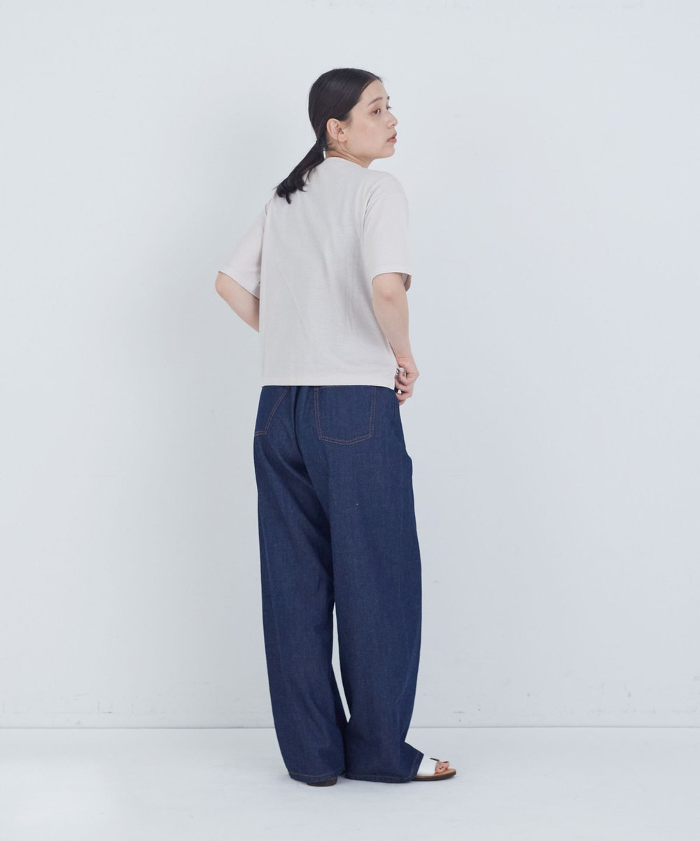 ADIEU TRISTESSE 40/-SZ天竺Ｔシャツ グレイッシュベージュ