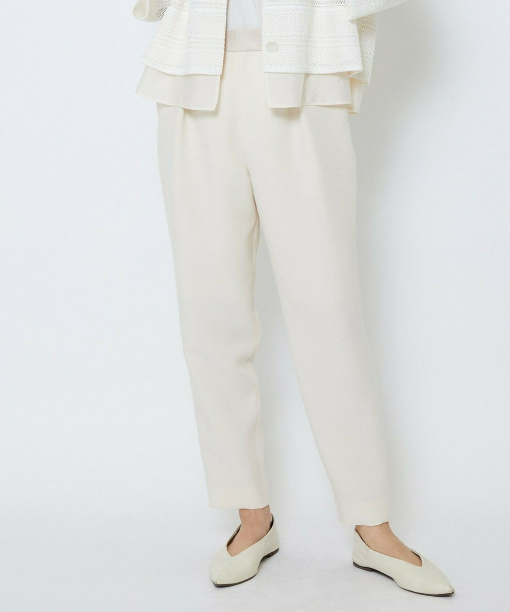 MOGA Collection MOGA Collection　レーヨンポリマットクロステーパードパンツ キナリ
