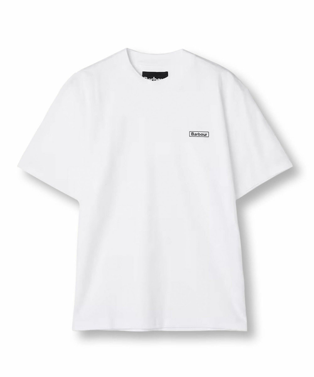MEN'S BIGI 【BARBOUR/バブアー】WALTON EMBROIDERED OS FIT T-SHIRT ホワイト