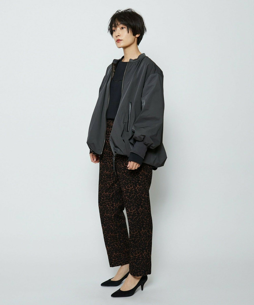 feerique feerique バルーンシルエットブルゾン チャコールグレー