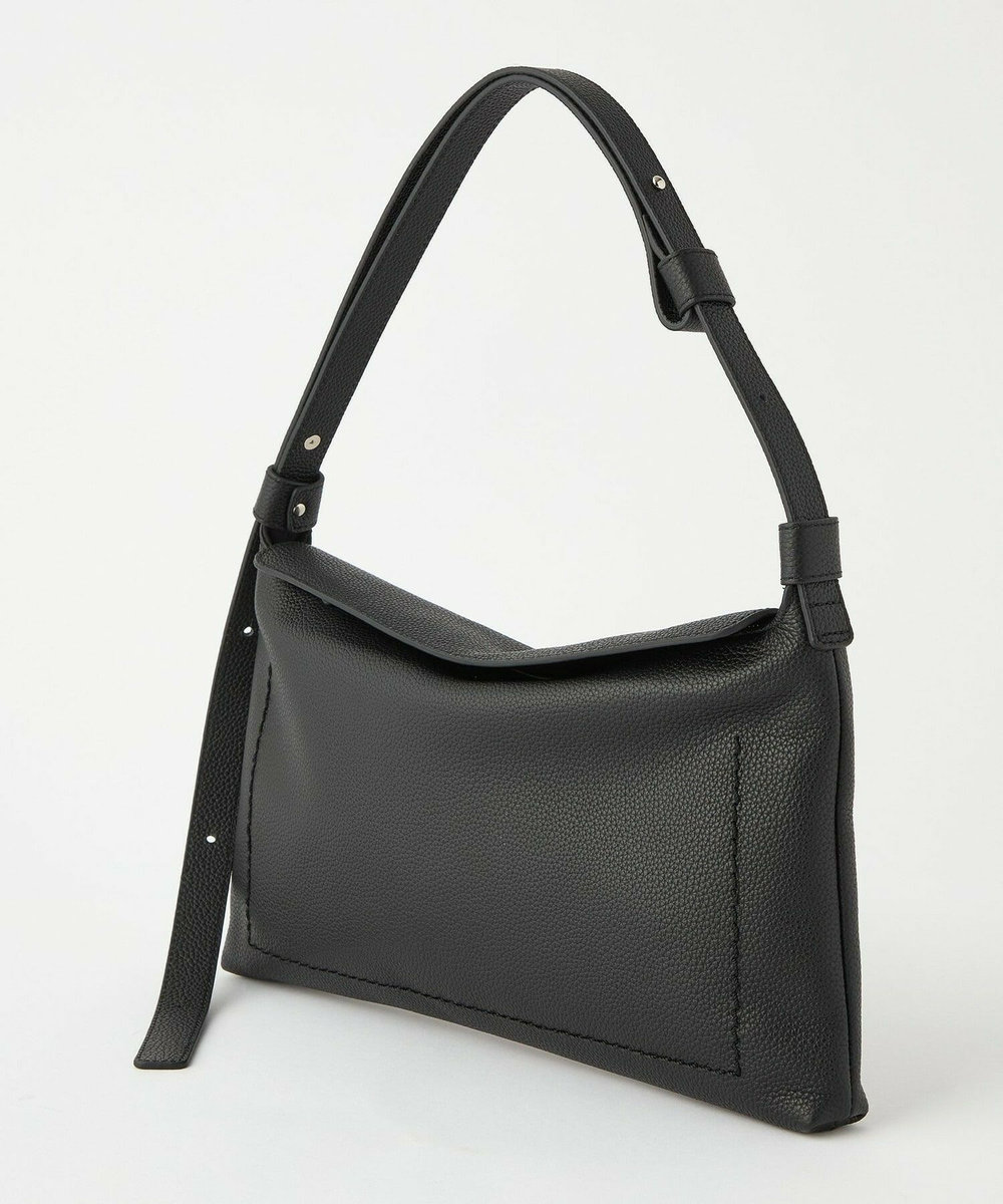 L'EQUIPE 2WAYステッチショルダーバッグ ブラック