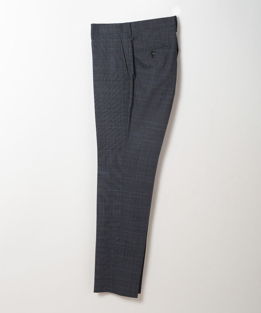 MEN'S BIGI ウールメランジグレンチェックスーツ＜セットアップ＞ ネイビー